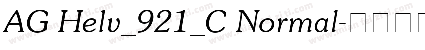 AG Helv_921_C Normal字体转换